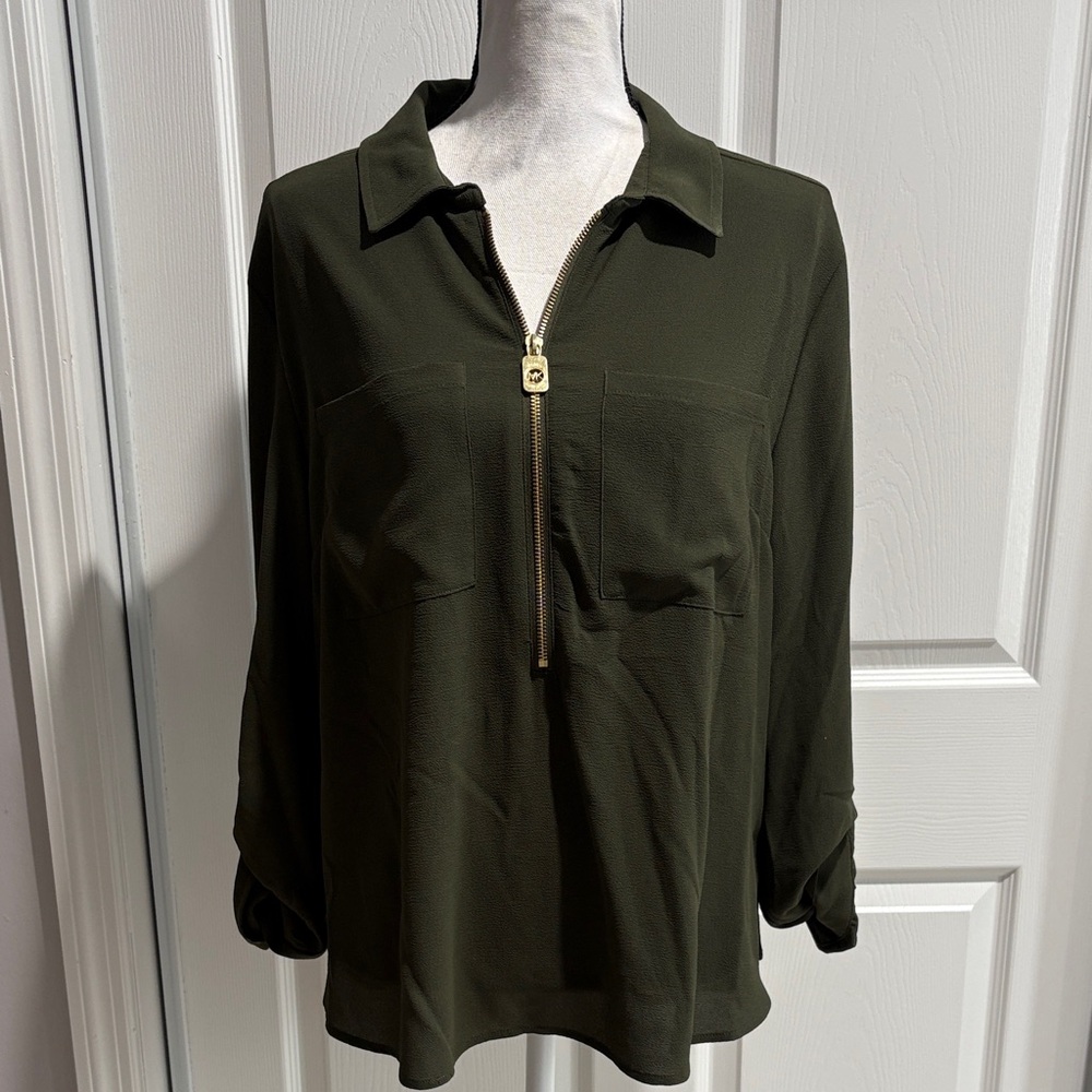 NWT MICHAEL Michael Kors textured Blouse
